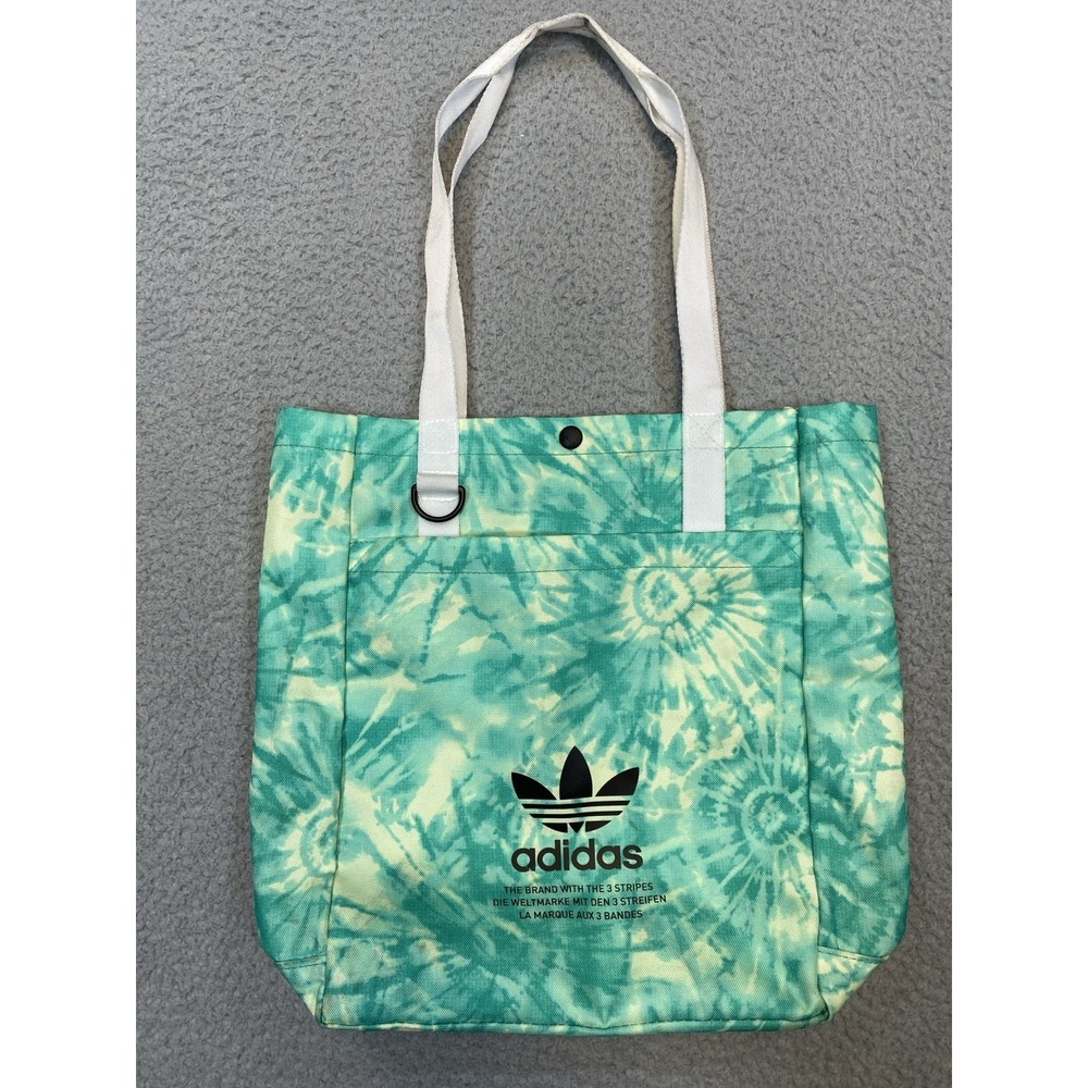 Adidas Bag Trefoil Green Tie Dye 11 x 14 x 4.5 Inner Outer‎ Pocket